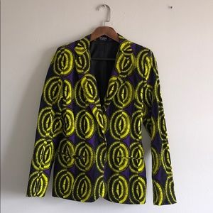 Ofuure African Print Blazer